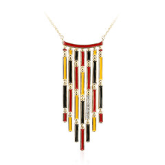 Weißer Topas-Silbercollier