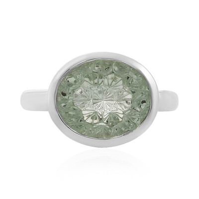 Grüner Amethyst-Silberring (MONOSONO COLLECTION)