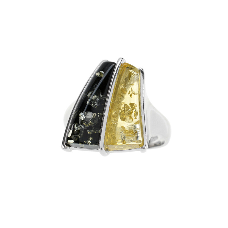 925 Sterlingsilber & Echter Baltischer Bernstein Blumenkettenarmband - 3370