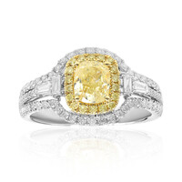 Gelber SI2 Diamant-Goldring (CIRARI)