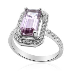 Pinkfarbener Diaspor-Goldring (AMAYANI)
