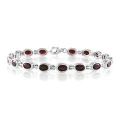Mosambik-Granat-Silberarmband
