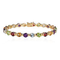 Edelstein-Silberarmband