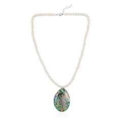 Abalone-Muschel-Silbercollier (TPC)