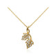SI2 (H) Brillant-Goldhalskette (Smithsonian)