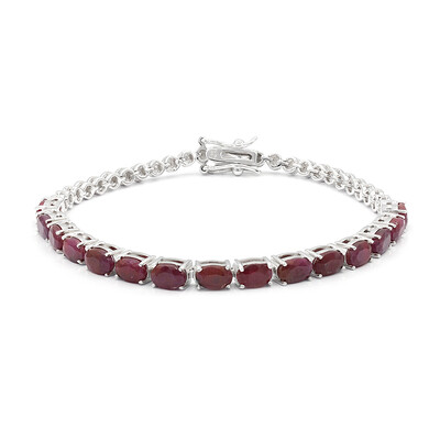 Rubin-Silberarmband