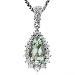 Grüner Amethyst-Silberhalskette (Dallas Prince Designs)