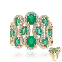 Sambia-Smaragd-Goldring