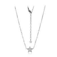 Weißer Topas-Silbercollier