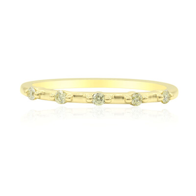Kanariengelber SI1 Brillant-Goldring (Annette)