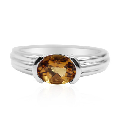 Cognac-Skapolith-Silberring