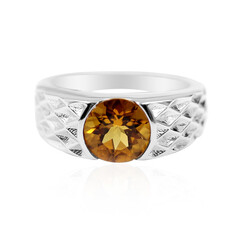 Cognac-Skapolith-Silberring