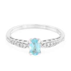 Blauer Apatit-Silberring