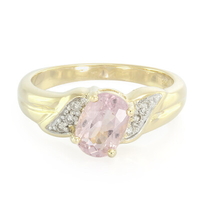 Pinkfarbener Kupfer-Turmalin-Goldring