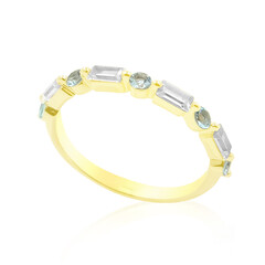 Nigerianischer Paraiba-Turmalin-Goldring