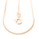 925er Silber-Veneziakette diamantiert - 50 cm - 2,5 g - rosévergoldet