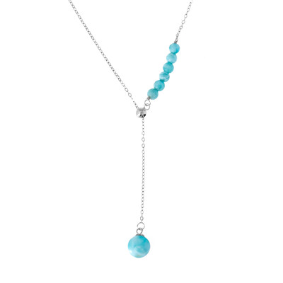 Larimar-Silbercollier