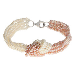 Süßwasserzuchtperlen-Silberarmband