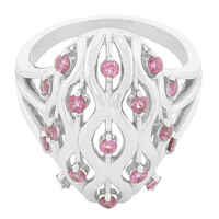 Pinkfarbener Turmalin-Silberring
