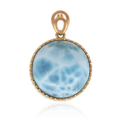 Larimar-Goldanhänger