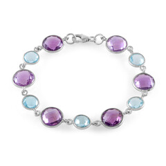 Edelstein-Silberarmband