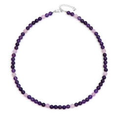 Sambia-Amethyst-Silberhalskette