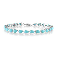 Sleeping Beauty-Türkis-Silberarmband