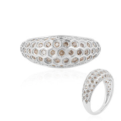 I2 Champagner-Diamant-Silberring (de Melo)