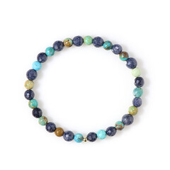 Edelstein-Silberarmband