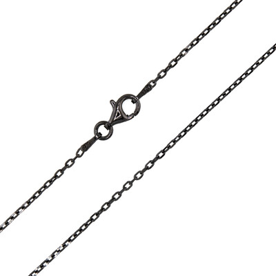 925er Silber-Ankerkette - 2,61 g - 60 cm - rutheniert