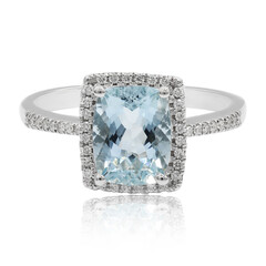 Aquamarin-Goldring