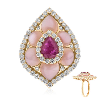 Burmesischer Rubin-Goldring (CIRARI)