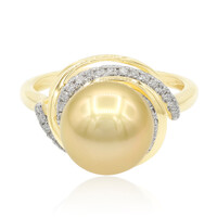 Goldene Südseeperlen-Goldring (TPC)