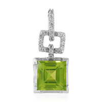 Peridot-Silberanhänger