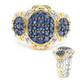 Blauer Saphir-Silberring (Gems en Vogue)