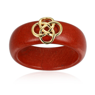 Roter Jaspis-Silberring