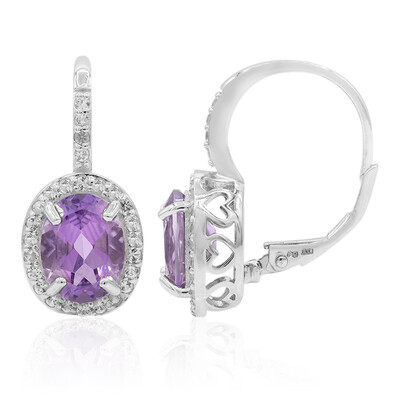 Amethyst-Silberohrringe