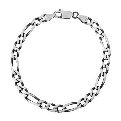 Silber-Figaroarmband - 5,6mm - 9,6 g - 20 cm