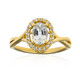 Weißer Saphir-Goldring (CIRARI)