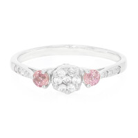 Padparadscha-Saphir-Silberring
