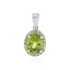 Peridot-Silberanhänger