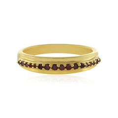 Roter I4 Diamant-Silberring