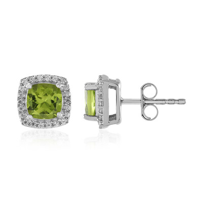 Peridot-Silberohrringe