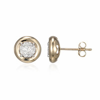 I1 (I) Diamant-Goldohrringe