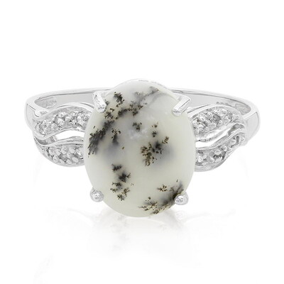 Dendriten-Achat-Silberring