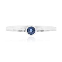 Blauer Saphir-Silberring