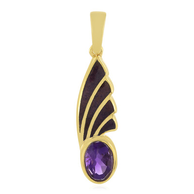 Sambia-Amethyst-Silberanhänger