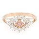 Padparadscha-Saphir-Silberring