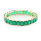 Grüner Onyx-Silberarmband (M de Luca)