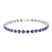 Sambia-Amethyst-Silberarmband